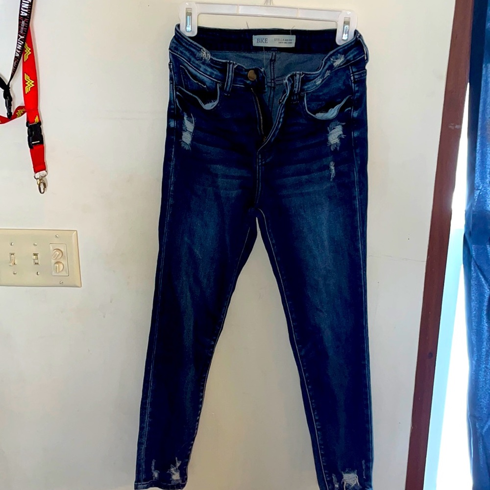 Bke Stella high rise slim fit ankle skinny jeans